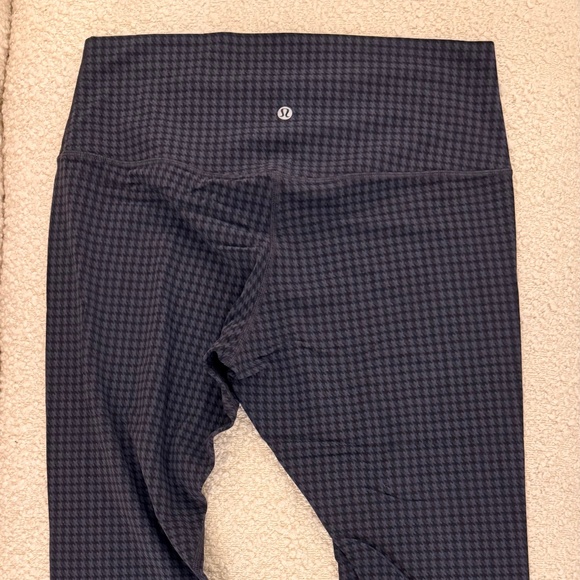 Lululemon Align HR Pant 28” Micro Houndstooth Blue Multi | Nulu | Size 12 - Picture 2 of 5